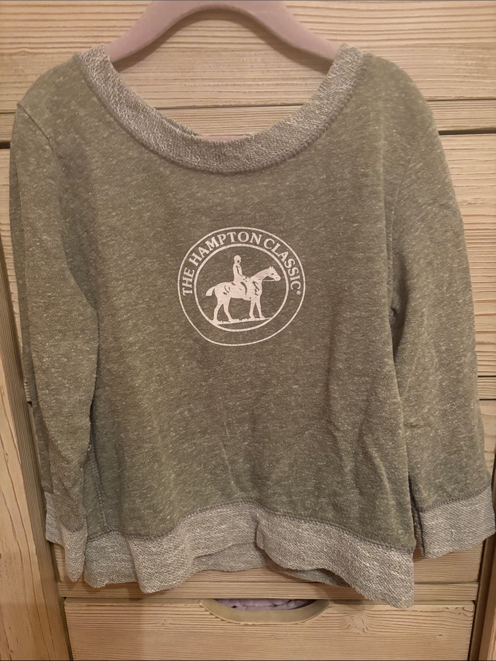 The Hampton Classic Olive Green Pullover Sweatshirt